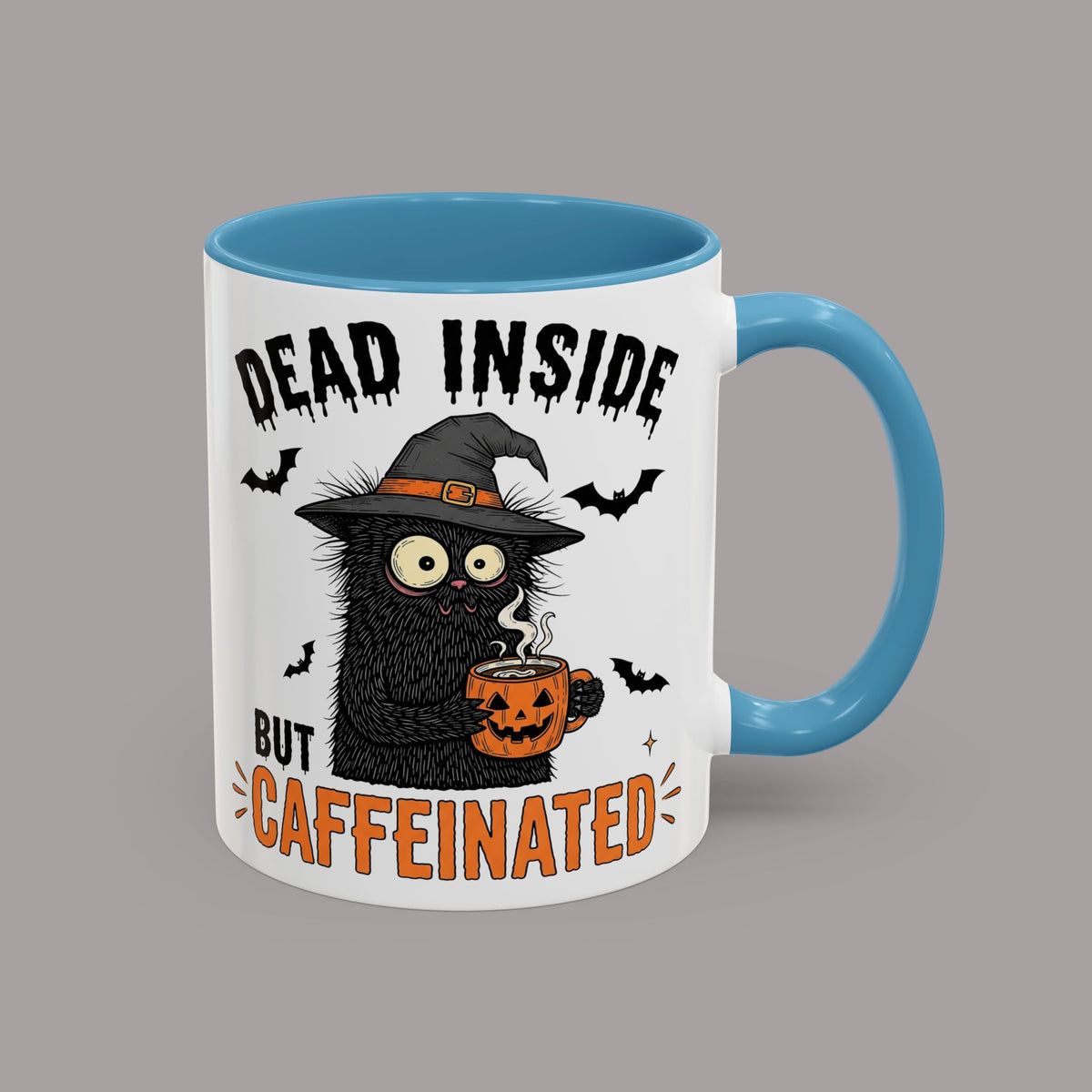 Dead Inside But Caffeinated Halloween Coffee Mug
