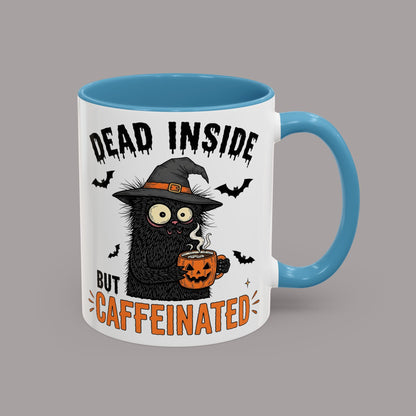 Dead Inside But Caffeinated Halloween Coffee Mug