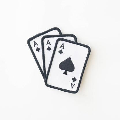 Union Made - Ace of Spades Embroidered Iron on Patch