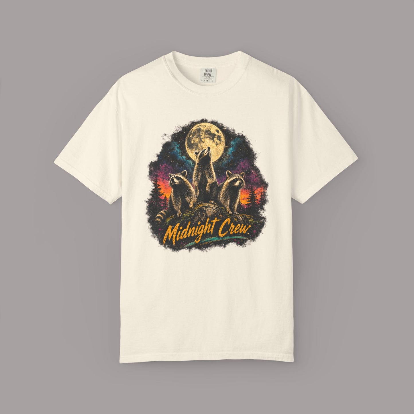 Retro Midnight Crew Raccoon T-shirt