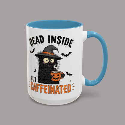 Dead Inside But Caffeinated Halloween Coffee Mug