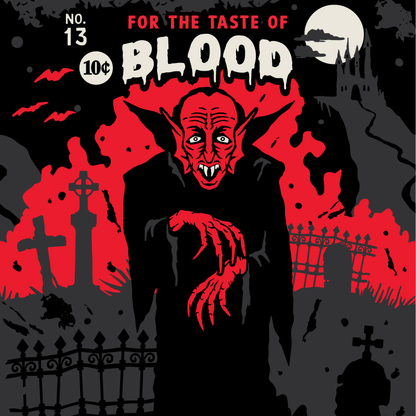 FootClothes LLC - Dracula's Bloodlust Crew Socks