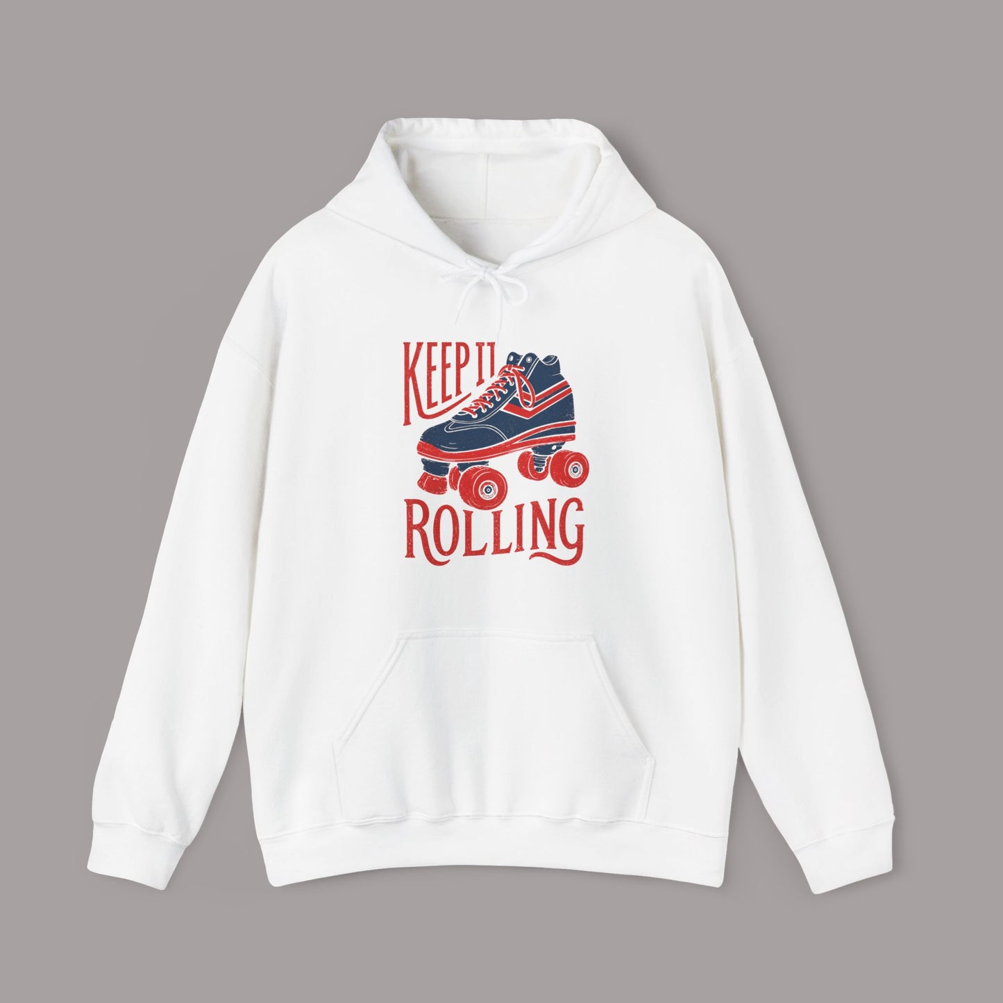 Keep It Rolling Retro Skate Hoodie