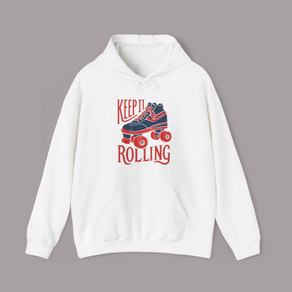 Keep It Rolling Retro Skate Hoodie