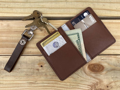 backerton - David Bowie - Leather Spectrum Vert Cardholder Wallet