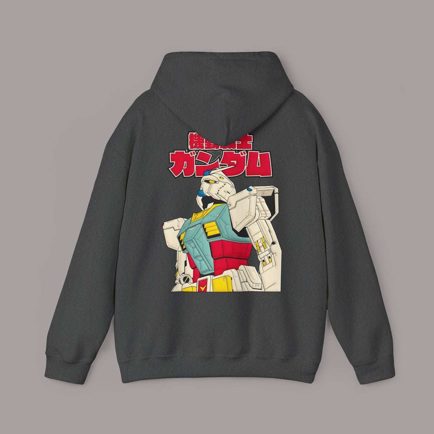 Gundam Vintage Mecha Hoodie — Retro Japanese Robot Graphic Sweatshirt