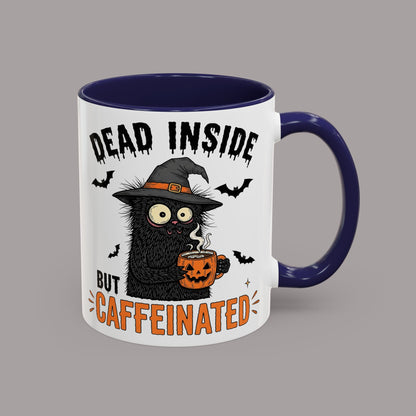 Dead Inside But Caffeinated Halloween Coffee Mug