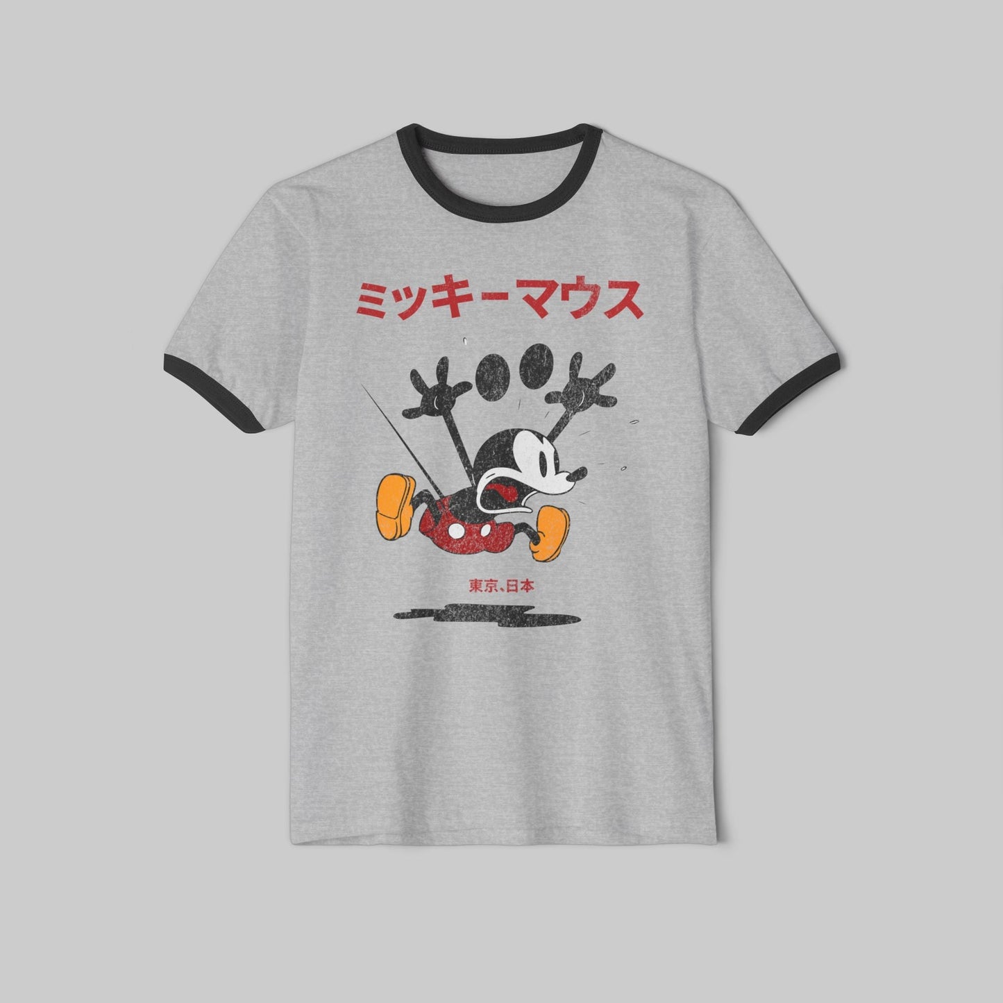 Vintage Style Japanese Mickey Ringer Tee