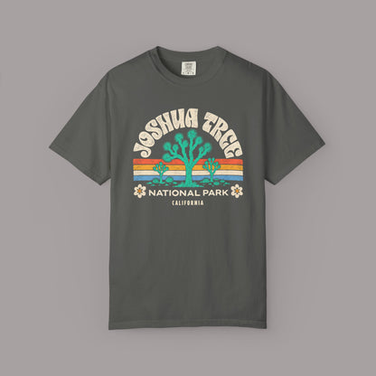 Joshua Tree National Park Graphic T-shirt | Retro Desert Sunset Design