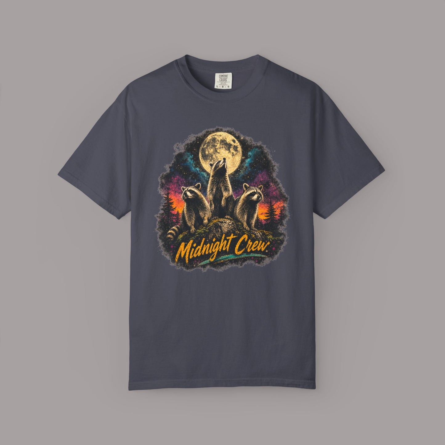 Retro Midnight Crew Raccoon T-shirt