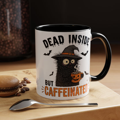 Dead Inside But Caffeinated Halloween Coffee Mug
