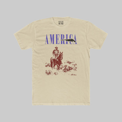 America B-2 Bomber and Cowboy Vintage T-Shirt