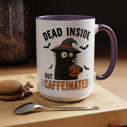 Dead Inside But Caffeinated Halloween Coffee Mug