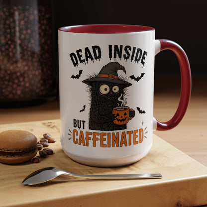 Dead Inside But Caffeinated Halloween Coffee Mug