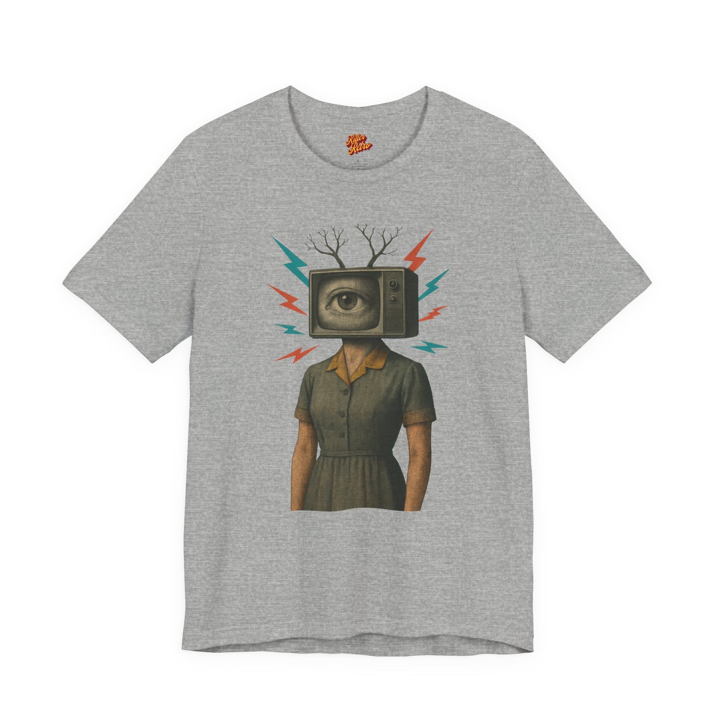 TV Head Retro Collage Graphic Tee