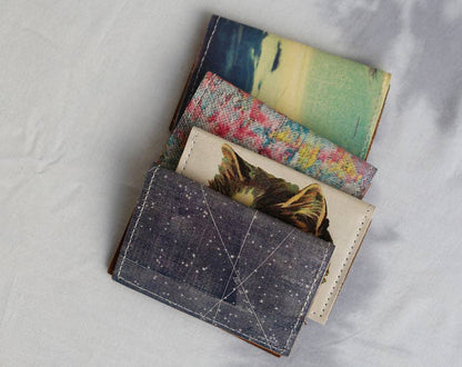 backerton - Eyes - Leather Spectrum Vert Cardholder Wallet
