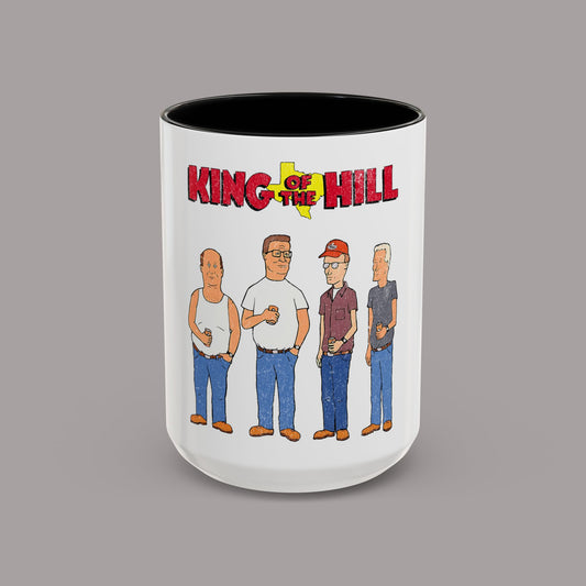 King of the Hill Characters Accent Coffee Mug – 15oz Cartoon TV Show Gift