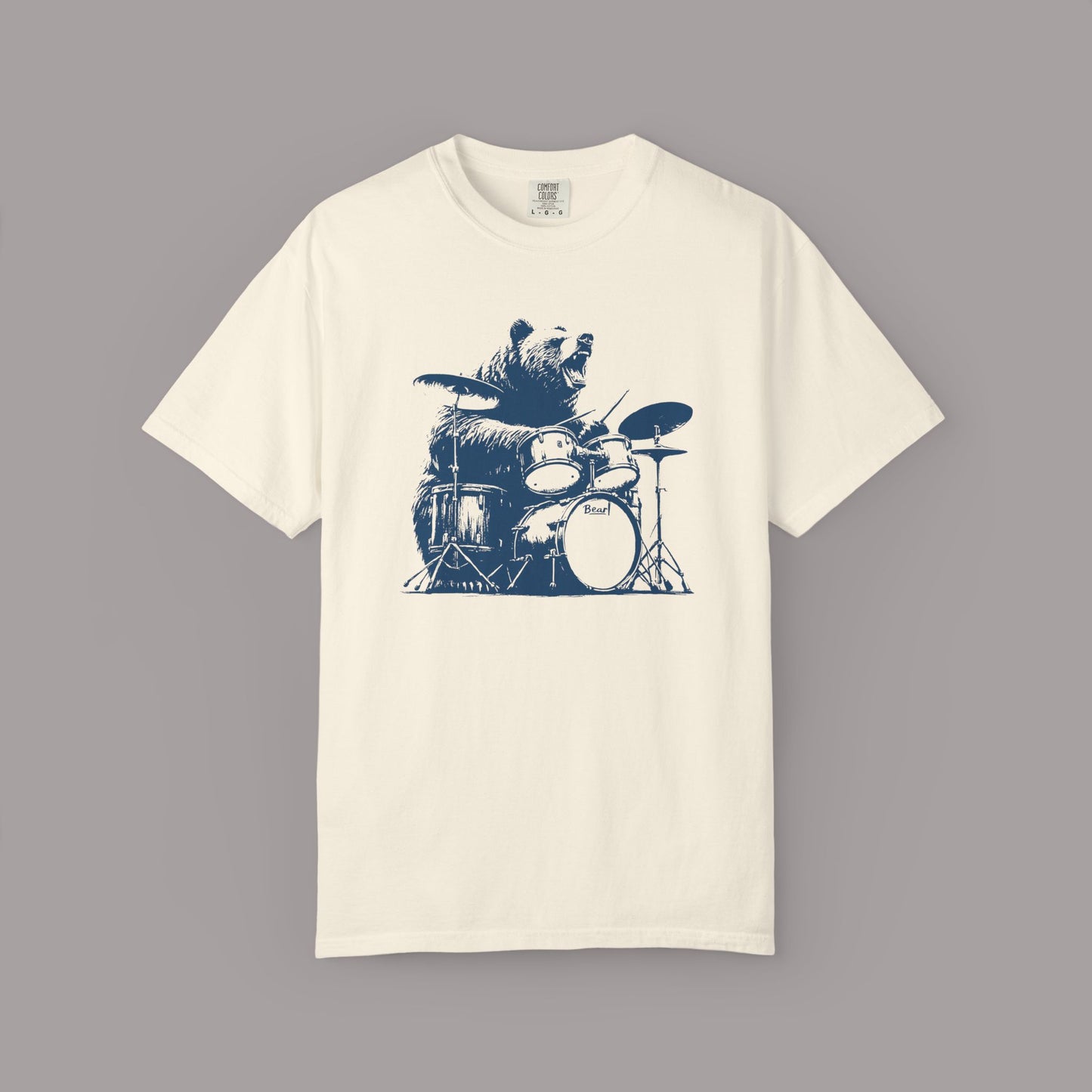Drumming Bear Graphic T-Shirt
