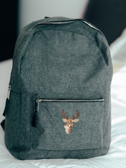 Wholesale Applique - Natural Deer Head, White Tail Buck Embroidered Iron on Patch