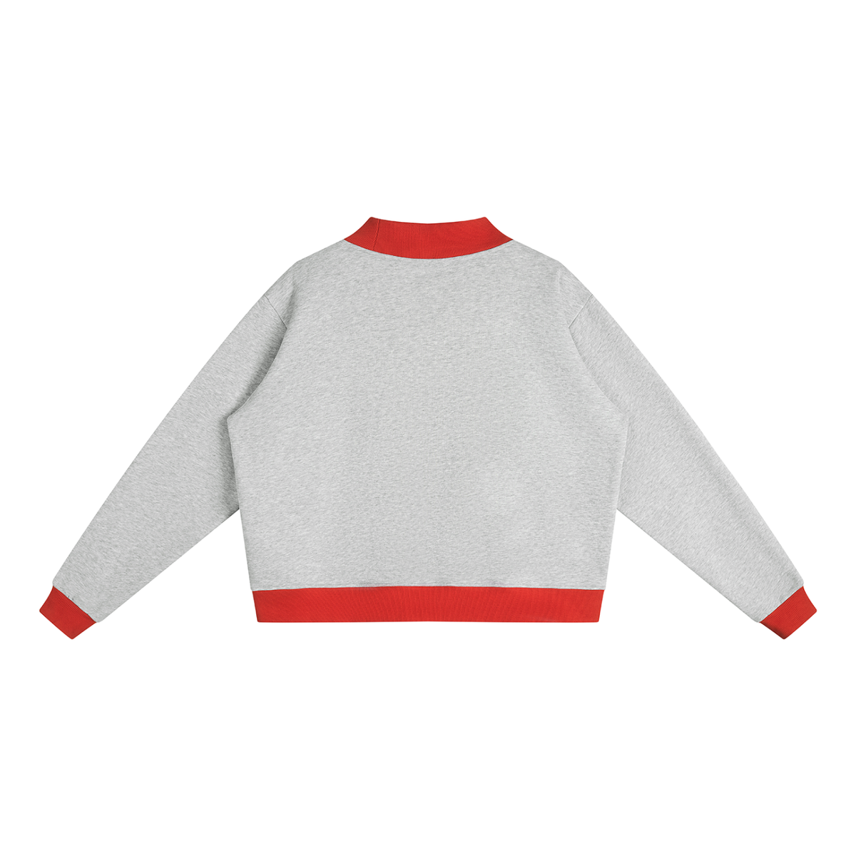 Women’s Two Tone Mock Neck Crewneck Sweatshirt