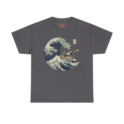 Mickey Mouse in Japan Great Wave of Kanagawa Ukiyo-e Style