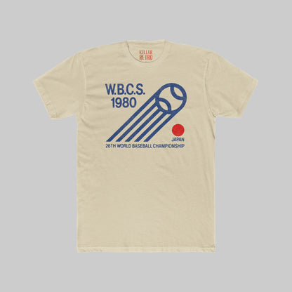 W.B.C.S. 1980 Baseball Tee – Retro Japan World Championship Graphic T‑Shirt