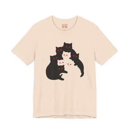Cute Cat Family Unisex Jersey Tee