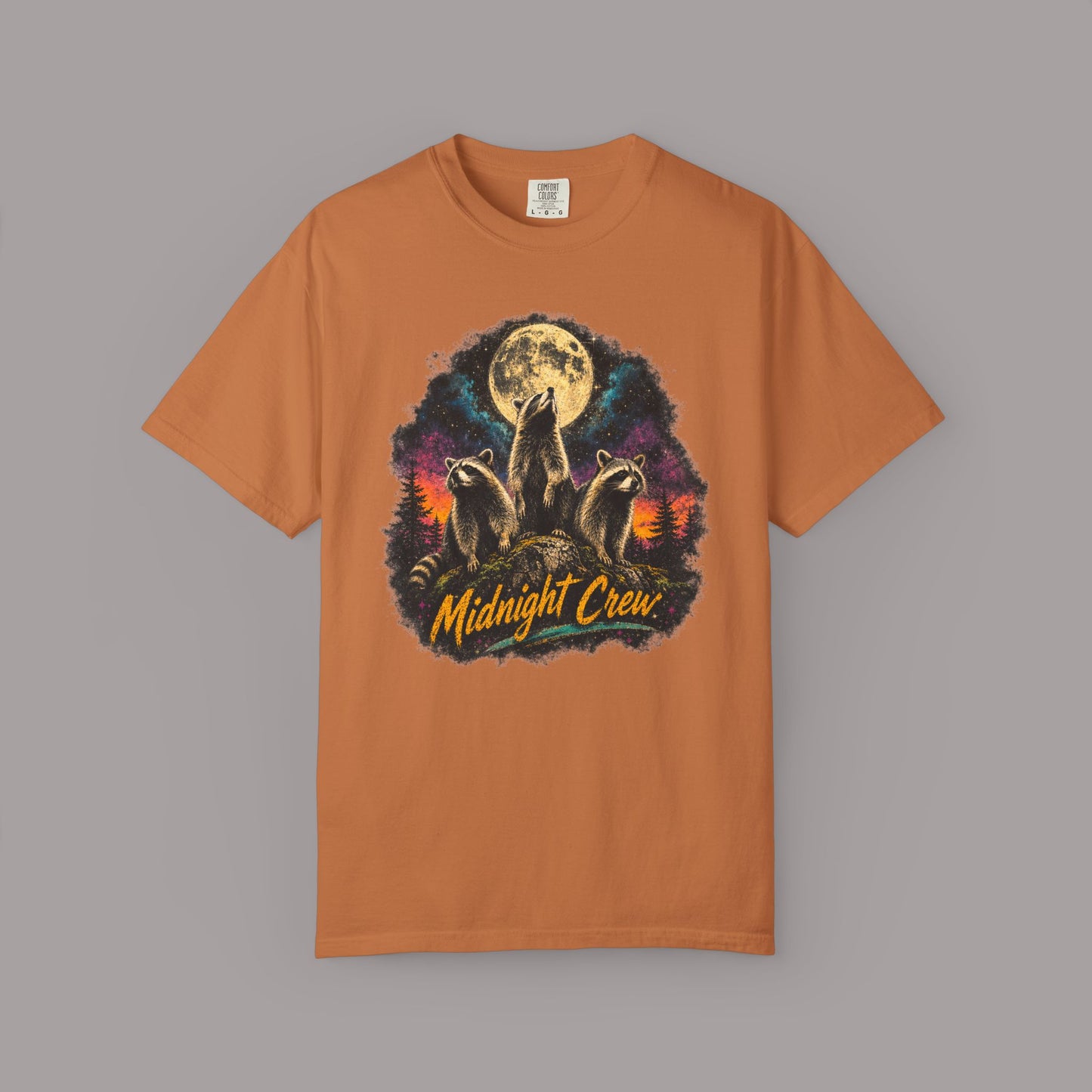 Retro Midnight Crew Raccoon T-shirt