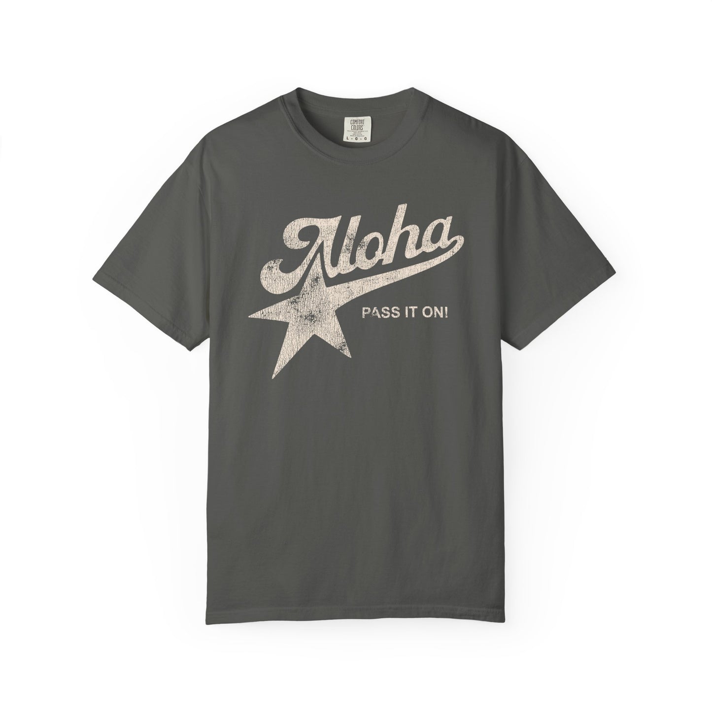 Aloha Star Tee . "Aloha, Pass It On!" Vintage Graphic T-Shirt