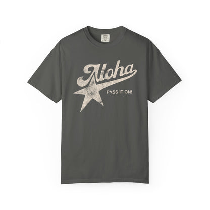 Aloha Star Tee . "Aloha, Pass It On!" Vintage Graphic T-Shirt