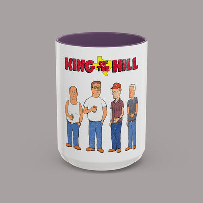 King of the Hill Characters Accent Coffee Mug – 15oz Cartoon TV Show Gift