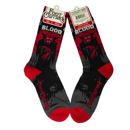 FootClothes LLC - Dracula's Bloodlust Crew Socks