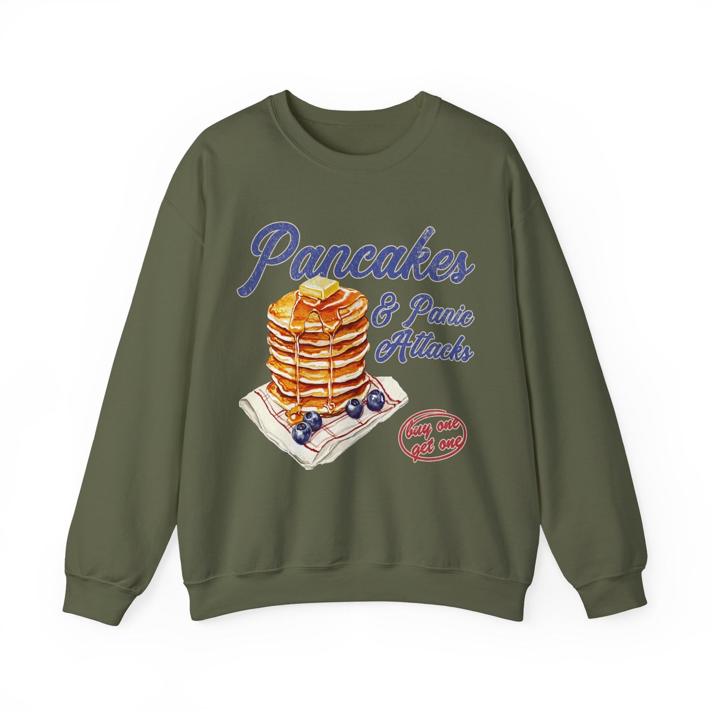 Retro Pancakes & Panic Attacks Sweatshirt