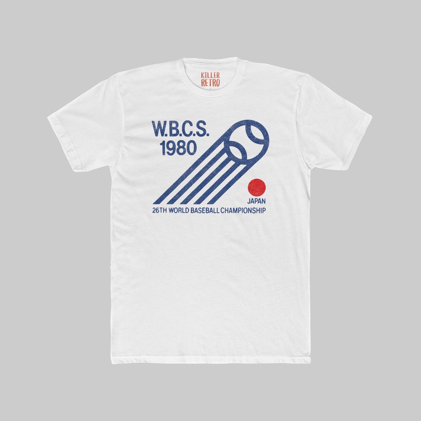 W.B.C.S. 1980 Baseball Tee – Retro Japan World Championship Graphic T‑Shirt