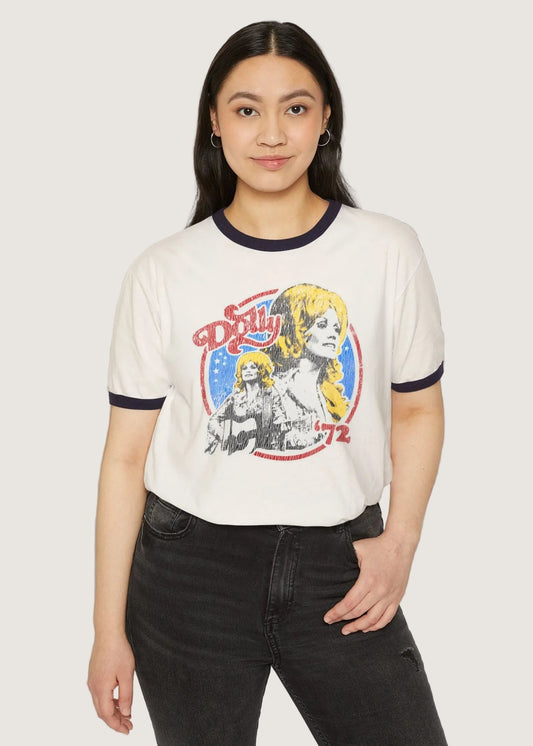 Dolly 1972 Retro Ringer Tee