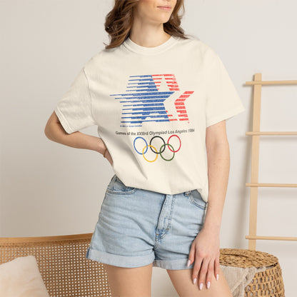 1984 LA Olympics Retro Graphic Tee, Vintage Unisex T-shirt, Classic 80s Sports Shirt, Olympic Games Gift, Athletic Tee Shirt