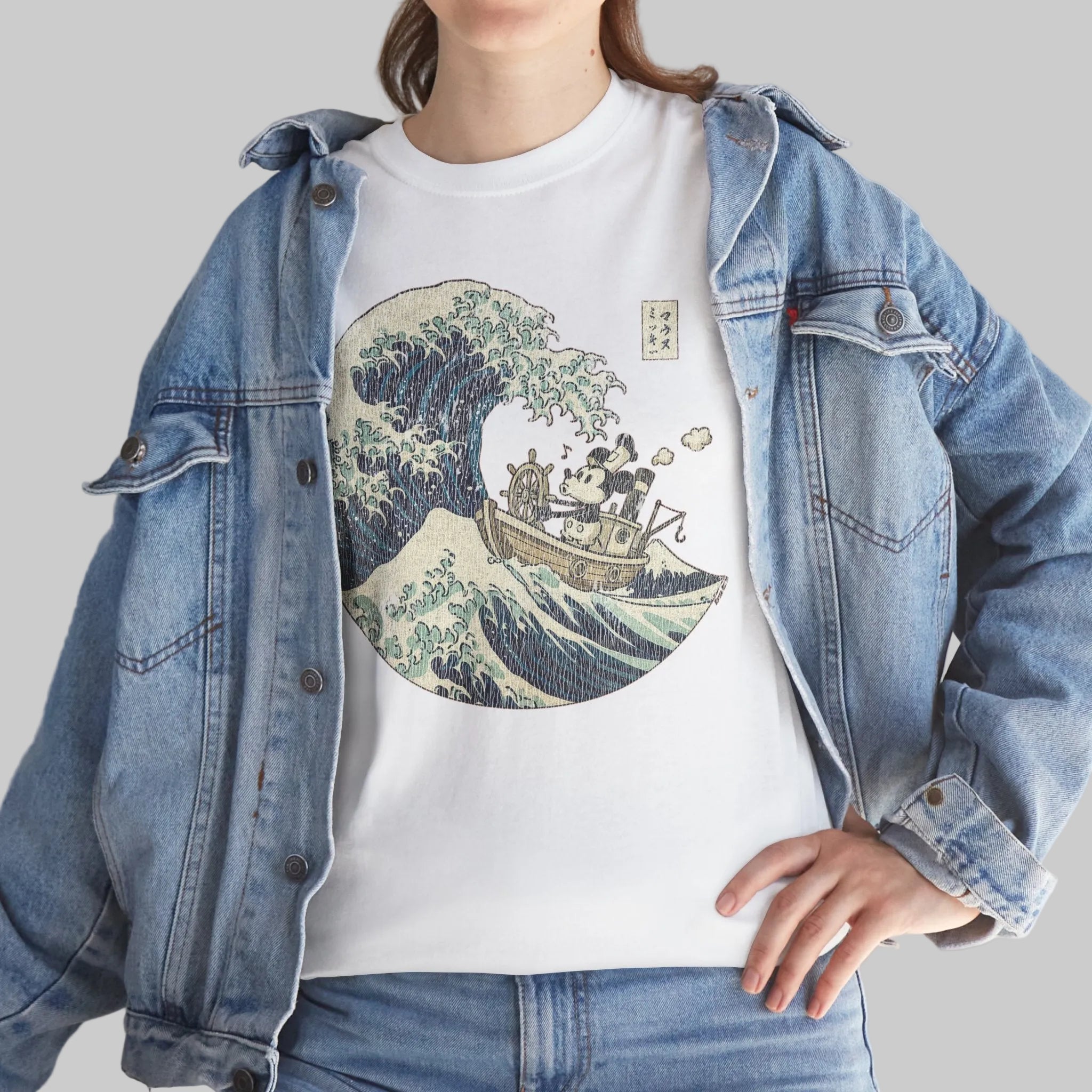 Mickey Mouse Great Wave of Kanagawa t-shirt – KILLER RETRO