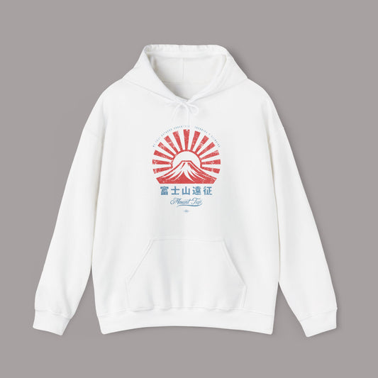 Mt. Fuji Hiking Japanese Vintage Style Hoodie