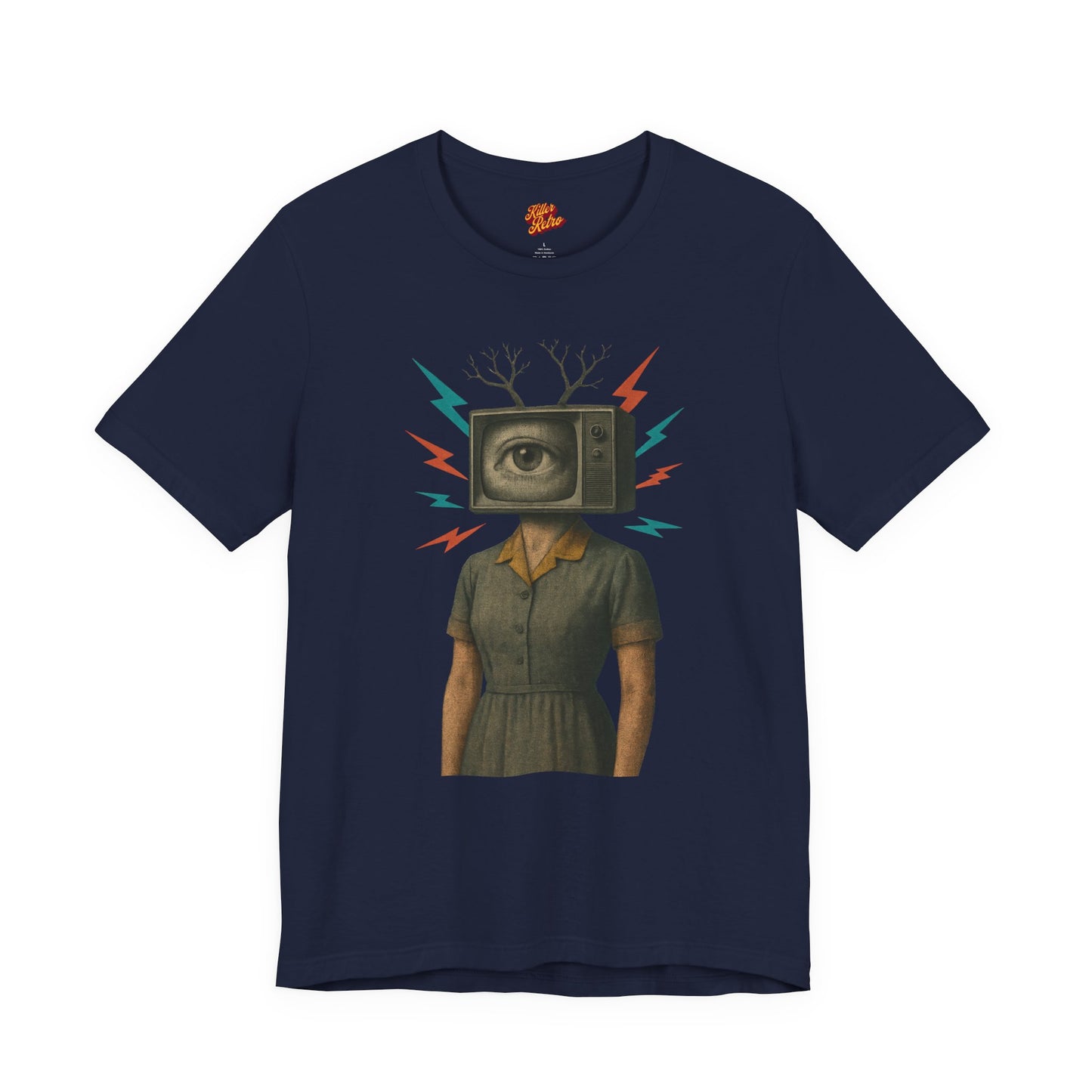 TV Head Retro Collage Graphic Tee