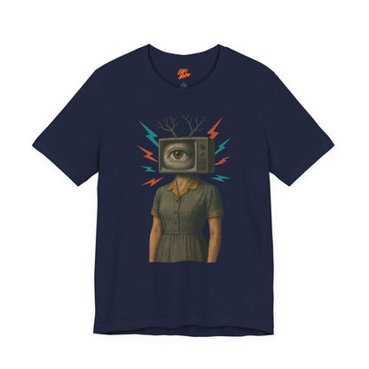 TV Head Retro Collage Graphic Tee