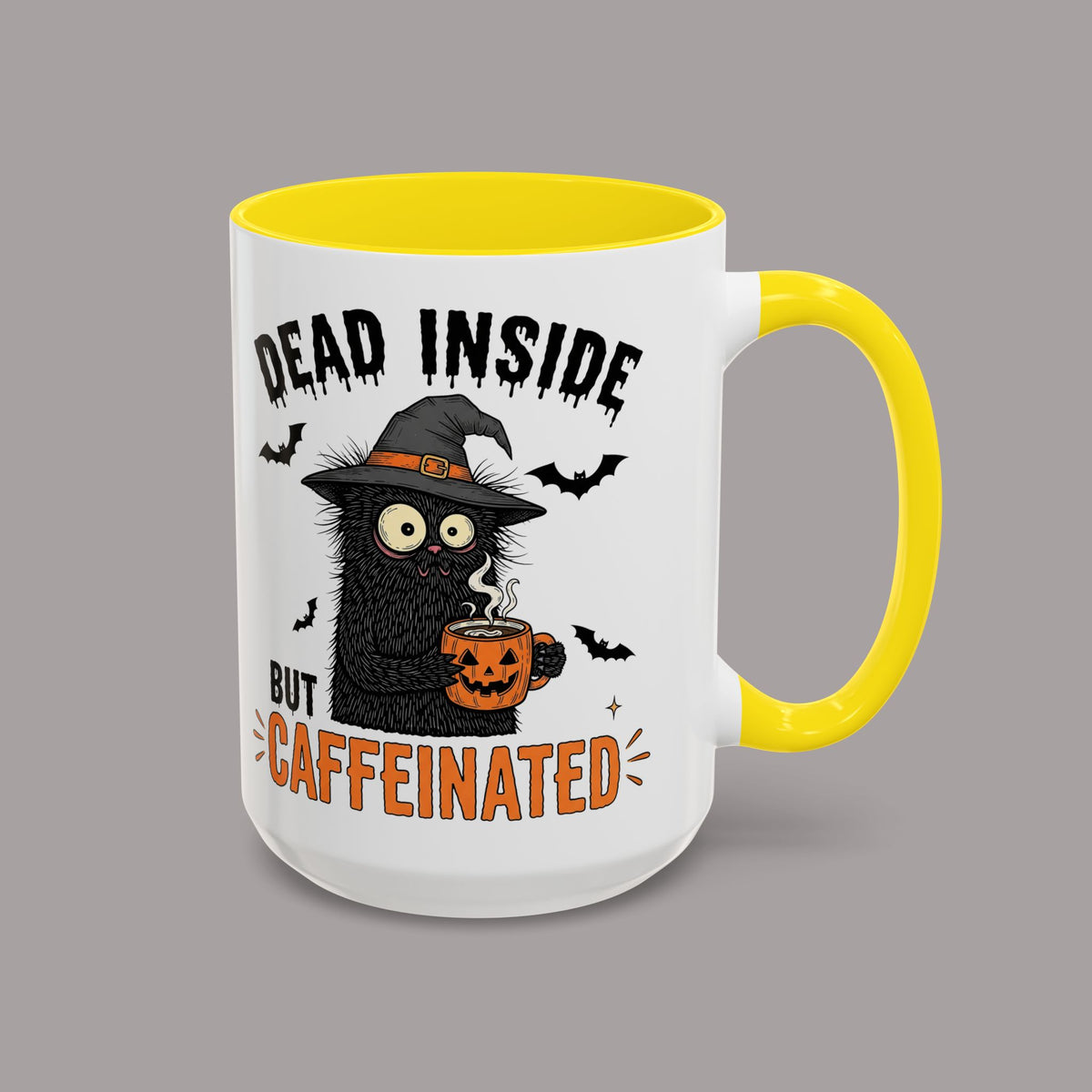 Dead Inside But Caffeinated Halloween Coffee Mug