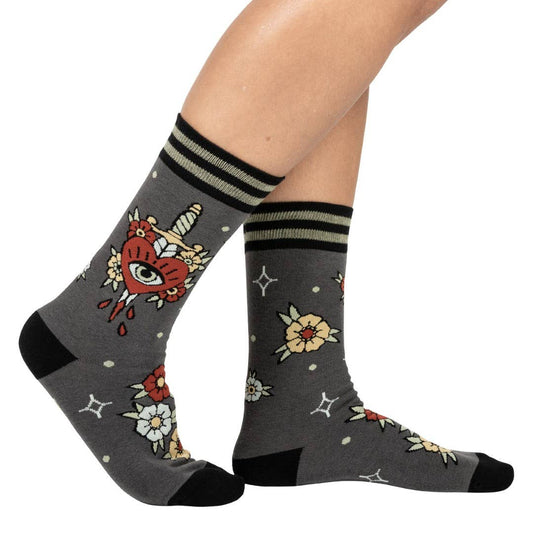 FootClothes LLC - Love Hurts Crew Socks