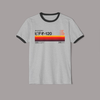 Retro Japanese VHS Tape 80's Ringer T-Shirt