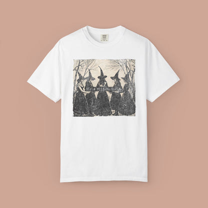 Girls Will Be Girls Vintage Halloween Witch T-shirt.