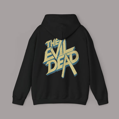 The Evil Dead Retro Logo Pullover Back Print Hoodie