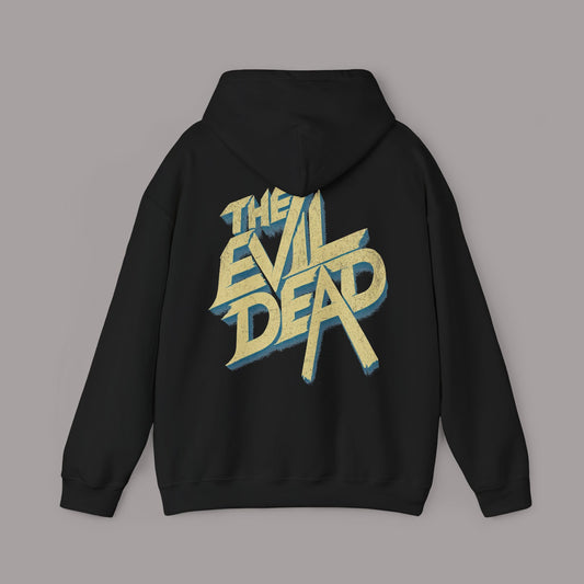 The Evil Dead Retro Logo Pullover Back Print Hoodie