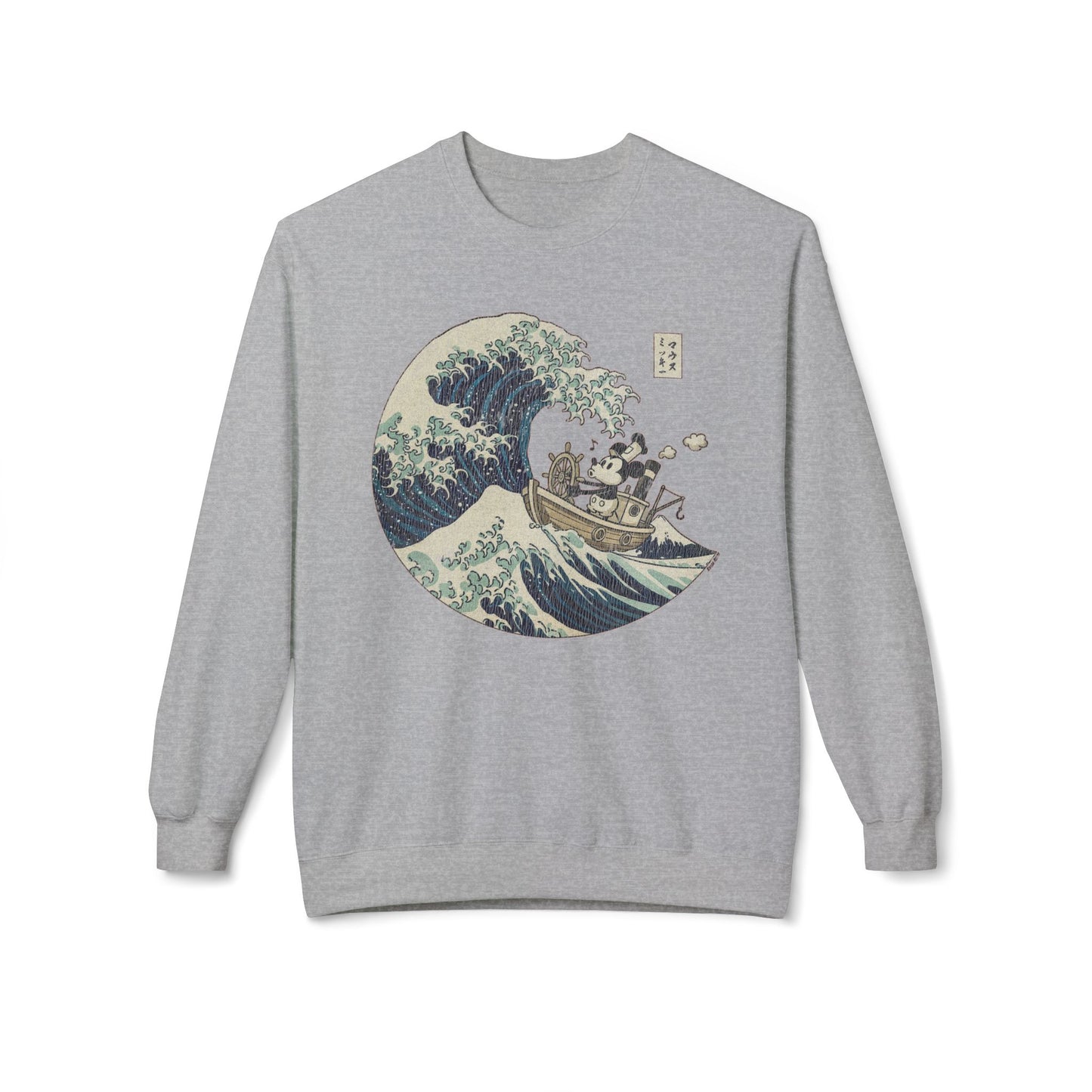 Mickey Mouse in Japan Great Wave Of Kanagawa Vintage Sweatshirt
