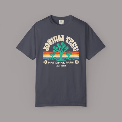 Joshua Tree National Park Graphic T-shirt | Retro Desert Sunset Design