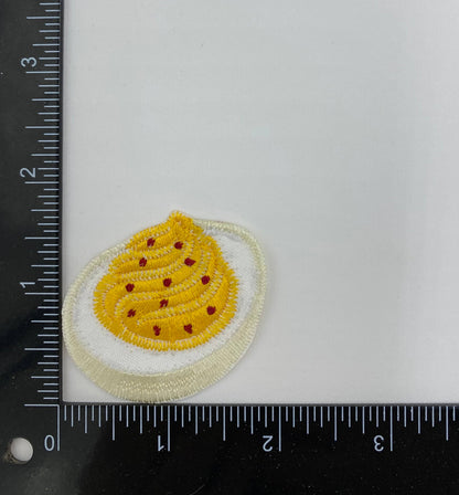 Wholesale Applique - Deviled Egg, Snack Food, Thanksgiving, Iron on Patch