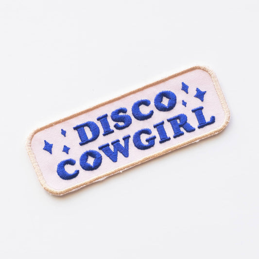 Union Made - Disco Cowgirl Embroidered Iron on Patch